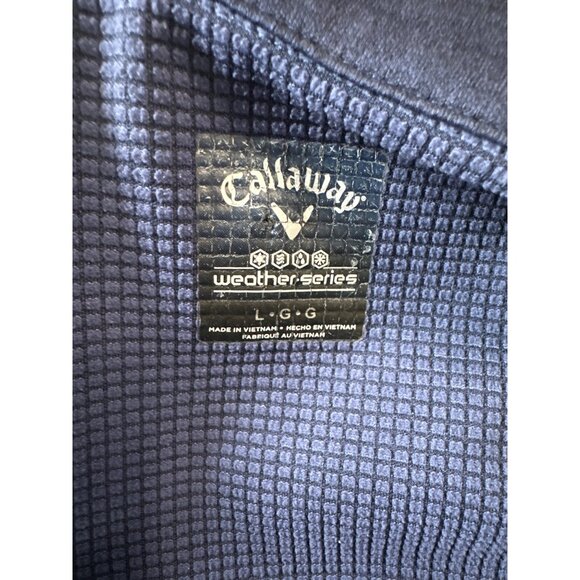 Callaway Men’s Size L Blue Full Zip Golf Jacket Long Sleeve Weather Series - Picture 2 of 7
